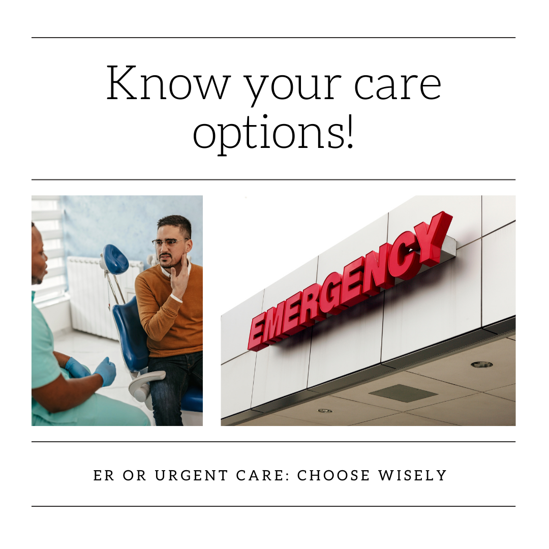 ER vs Urgent Care: How to Choose the Right Care for Your Medical Needs ...